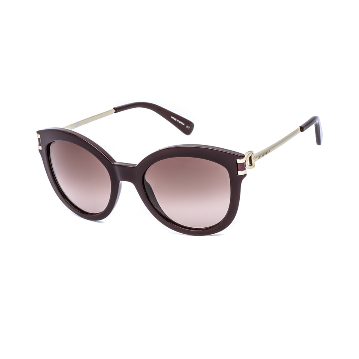 title:Longchamp Women's 55mm Wine Sunglasses LO604S-602;color:Wine Frame, Red Gradient Lens