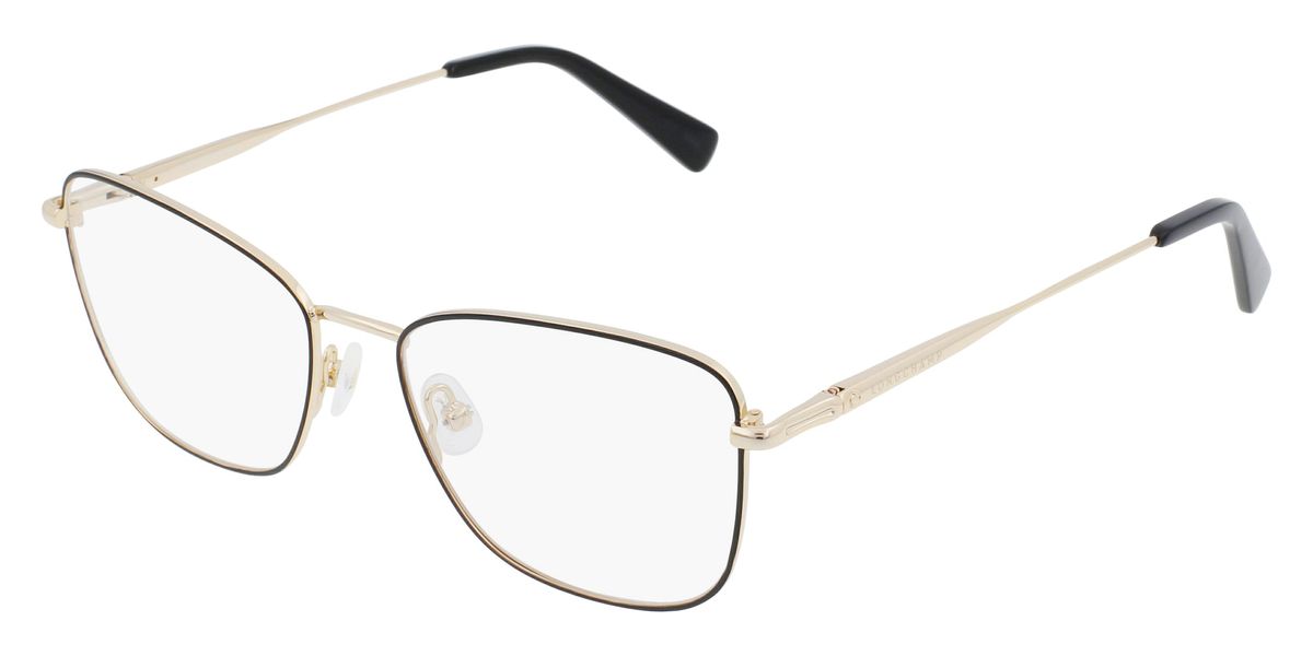 title:Longchamp Women's 53mm Gold and Black Opticals LO2141-720;color:Gold and Black frame, Demo lens