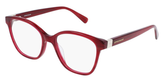 title:Longchamp Women's 51mm Striped Red Opticals LO2677-519;color:Striped Red Frame, Demo Lens