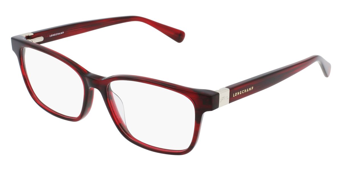 Longchamp Women's 54mm Striped Red Opticals LO2678-519 - Ruumur