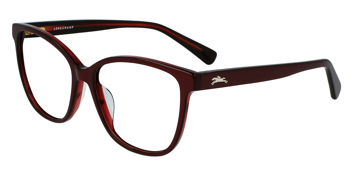 title:Longchamp Women's 53mm Metallic Red Opticals LO2687-600;color:Metallic Red Frame, Demo Lens