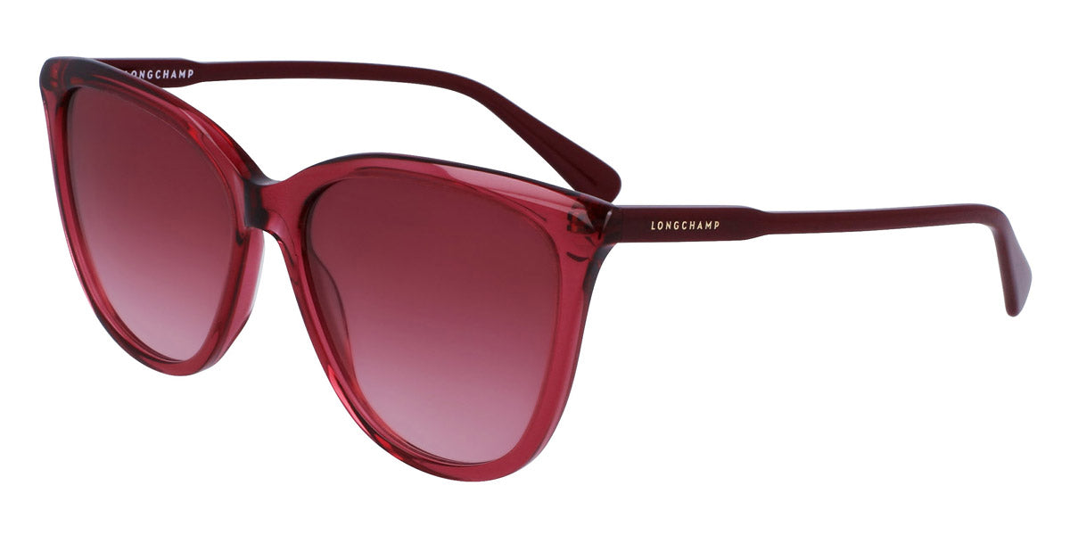 title:Longchamp Women's 56mm Burgundy Sunglasses LO718S-601;color:Burgundy Frame, Red Gradient Lens