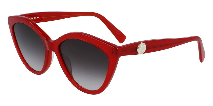 title:Longchamp Women's 56mm Red Sunglasses LO730S-600;color:Red Frame, Grey Gradient Lens