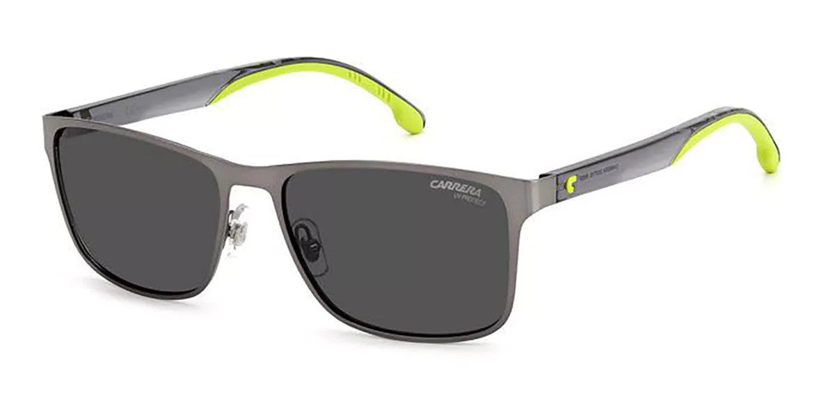 title:Carrera Unisex 55mm Matte Ruthenium Sunglasses CA2037TS-0R80-IR;color:Matte Ruthenium Frame, Grey Lens