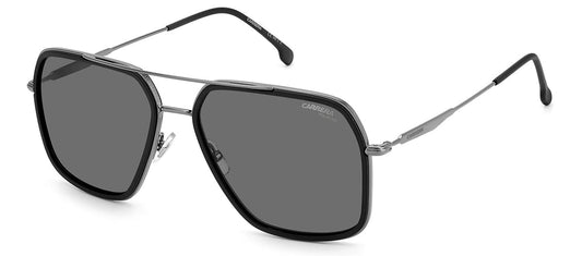 title:Carrera Men's 59mm Matte Black Sunglasses CA273S-0003-M9;color:Matte Black Frame, Grey Lens