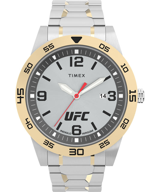 title:Timex Men's UFC Street 42mm Quartz Watch TW2V56500;color:Silver and Gold