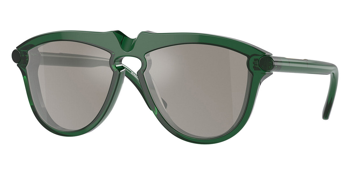 title:Burberry Men's 58mm Green Sunglasses BE4417U-41046G-58;color:Green frame, Light Grey Mirror Silver lens