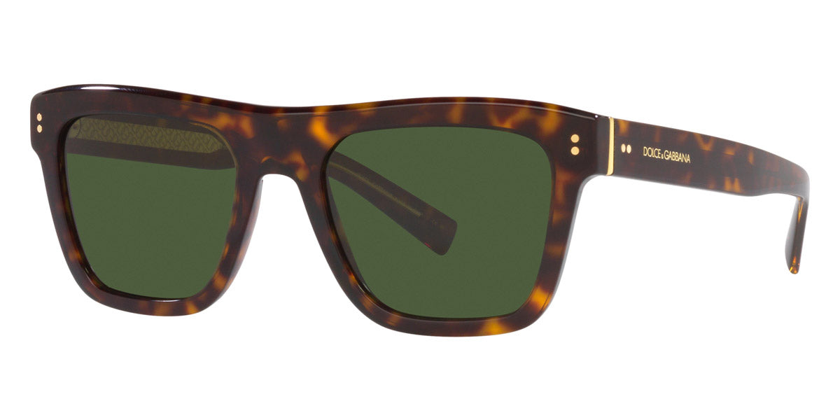 title:Dolce & Gabbana Men's 52mm Havana Sunglasses DG4420-502-71-52;color:Havana frame, Dark Green lens