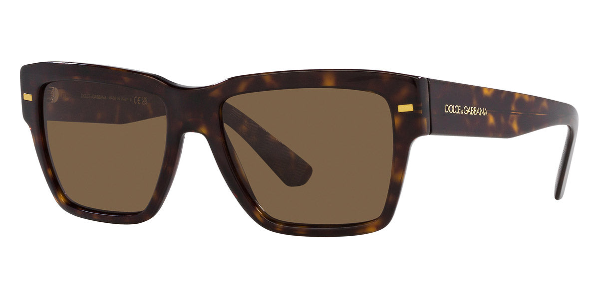 title:Dolce & Gabbana Men's 55mm Havana Sunglasses DG4431F-502-73-55;color:Havana frame, Dark Brown lens