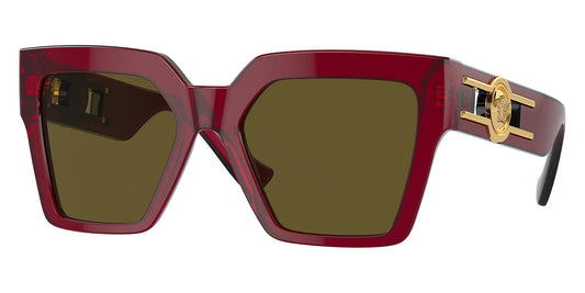 title:Versace Women's 54mm Bordeaux Sunglasses VE4458-543073-54;color:Bordeaux frame, Dark Brown lens