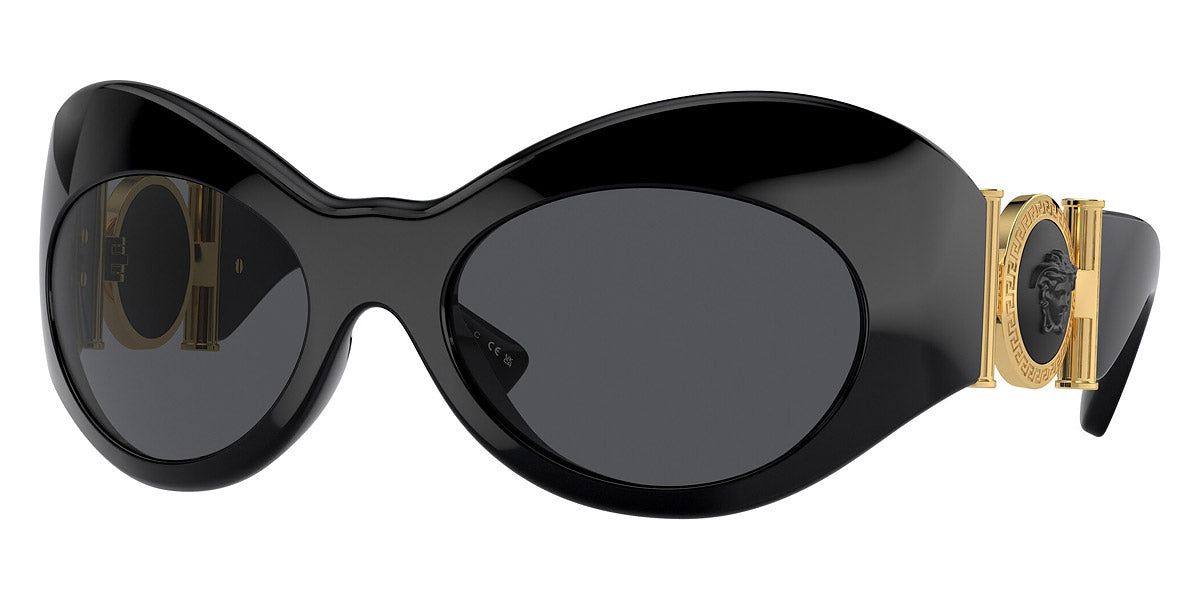 title:Versace Women's 58mm Black Sunglasses VE4462-GB1-87-58;color:Black frame, Dark Grey lens