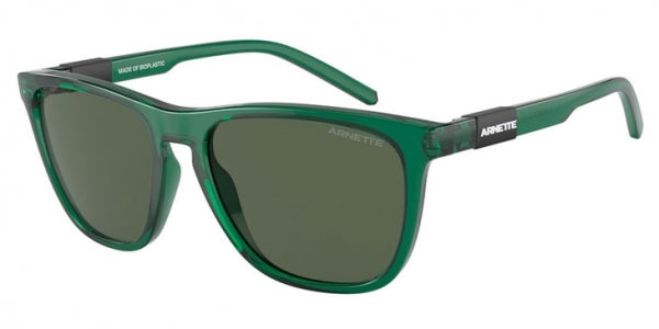 title:Arnette Men's 51mm Transparent Green Sunglasses AN4310-283371-51;color:Transparent Green frame, Dark Green lens