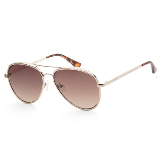 title:Guess Women's 59 mm Gold Sunglasses GF0350-32F;color:Gold frame, Brown Gradient lens