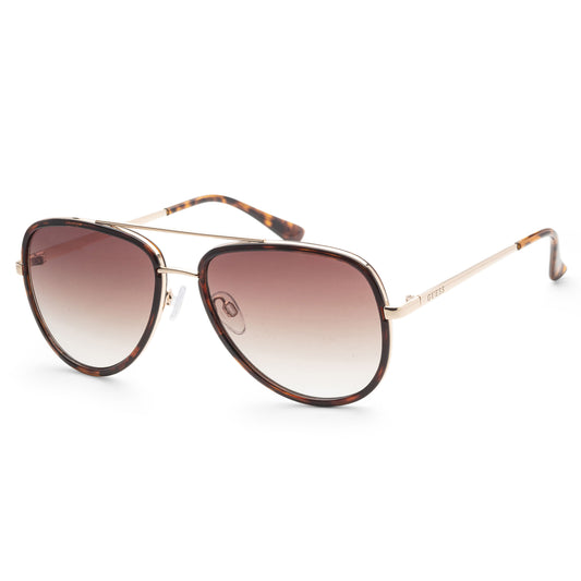 title:Guess Women's 59 mm Dark Havana Sunglasses GF0417-52F;color:Dark Havana frame, Brown Gradient lens