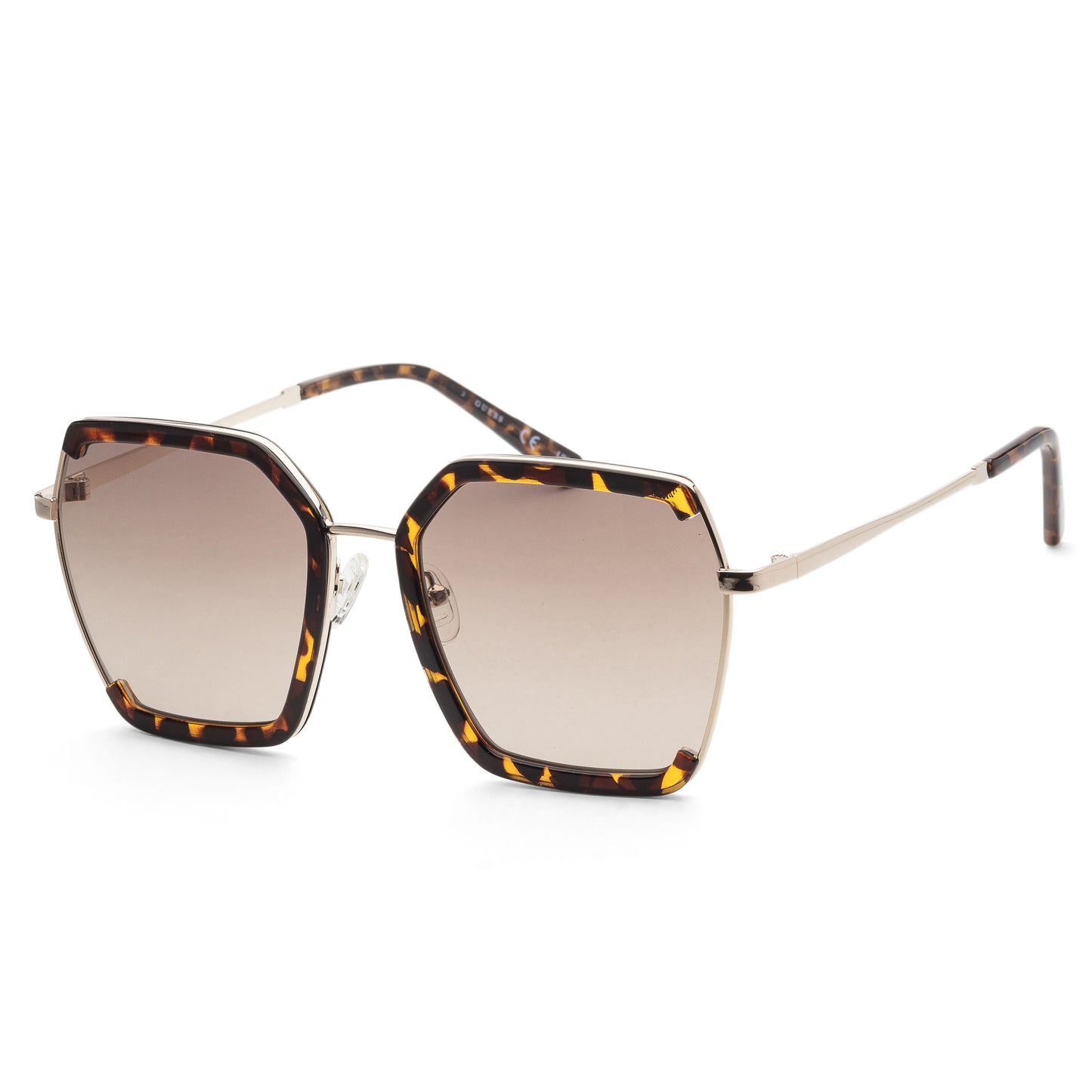 title:Guess Women's 58 mm Dark Havana Sunglasses GF0418-52F;color:Dark Havana frame, Brown Gradient lens