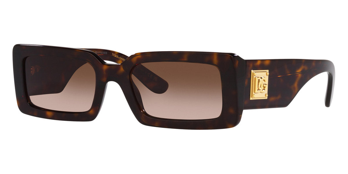 title:Dolce & Gabbana Women's 53mm Havana Sunglasses DG4416-502-13-53;color:Havana frame, Gradient Brown lens