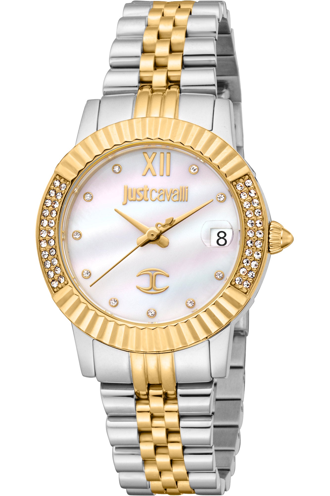 title:Just Cavalli Women's Glam Chic 32mm Quartz Watch JC1L199M0055;color:Gold