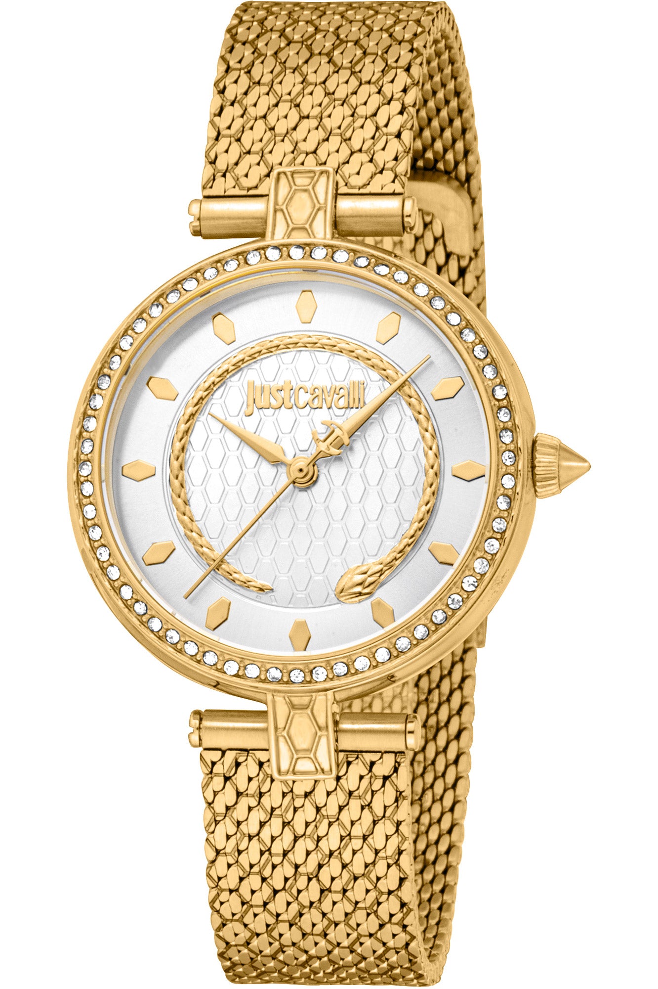 title:Just Cavalli Women's Glam Chic 32mm Quartz Watch JC1L240M0025;color:Gold