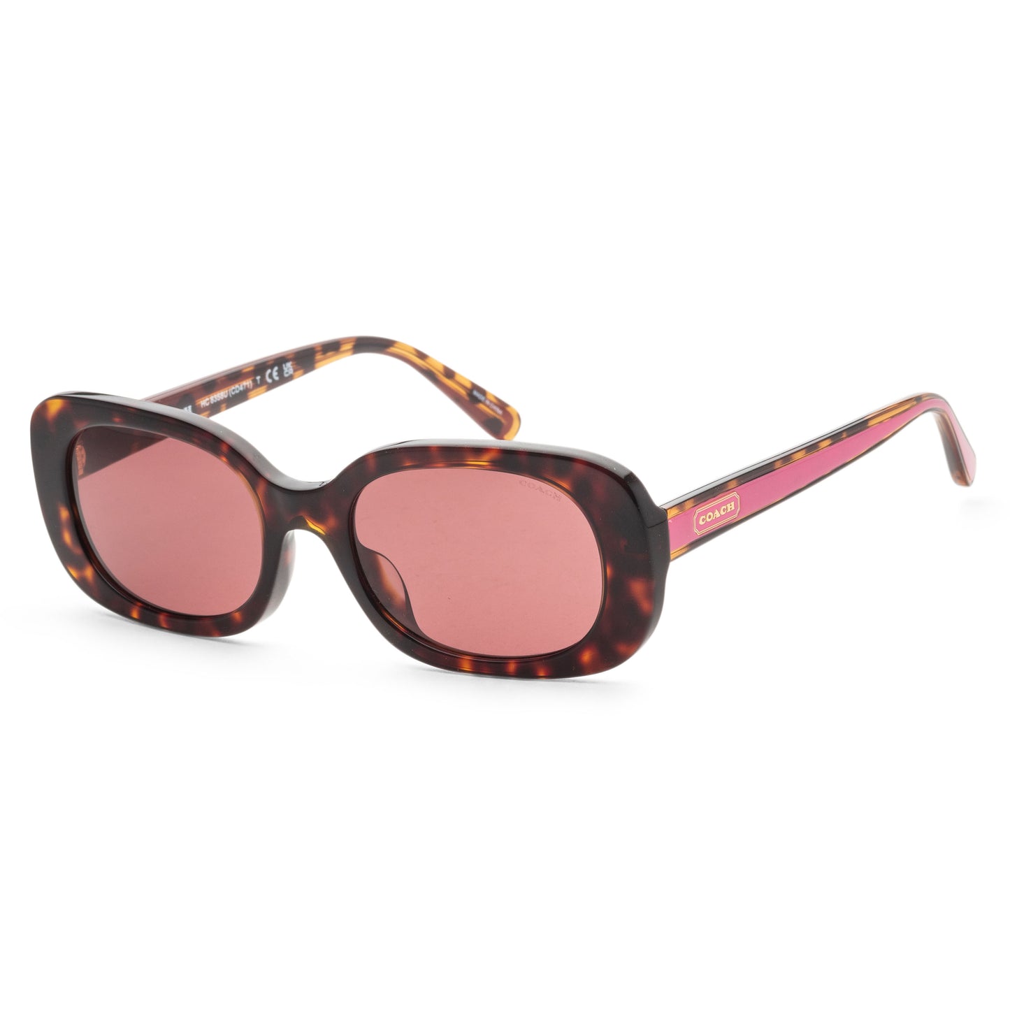 title:Coach Women's 54mm Dark Tortoise Sunglasses HC8358U-512069-54;color:Dark Tortoise frame, Dark Violet Solid lens