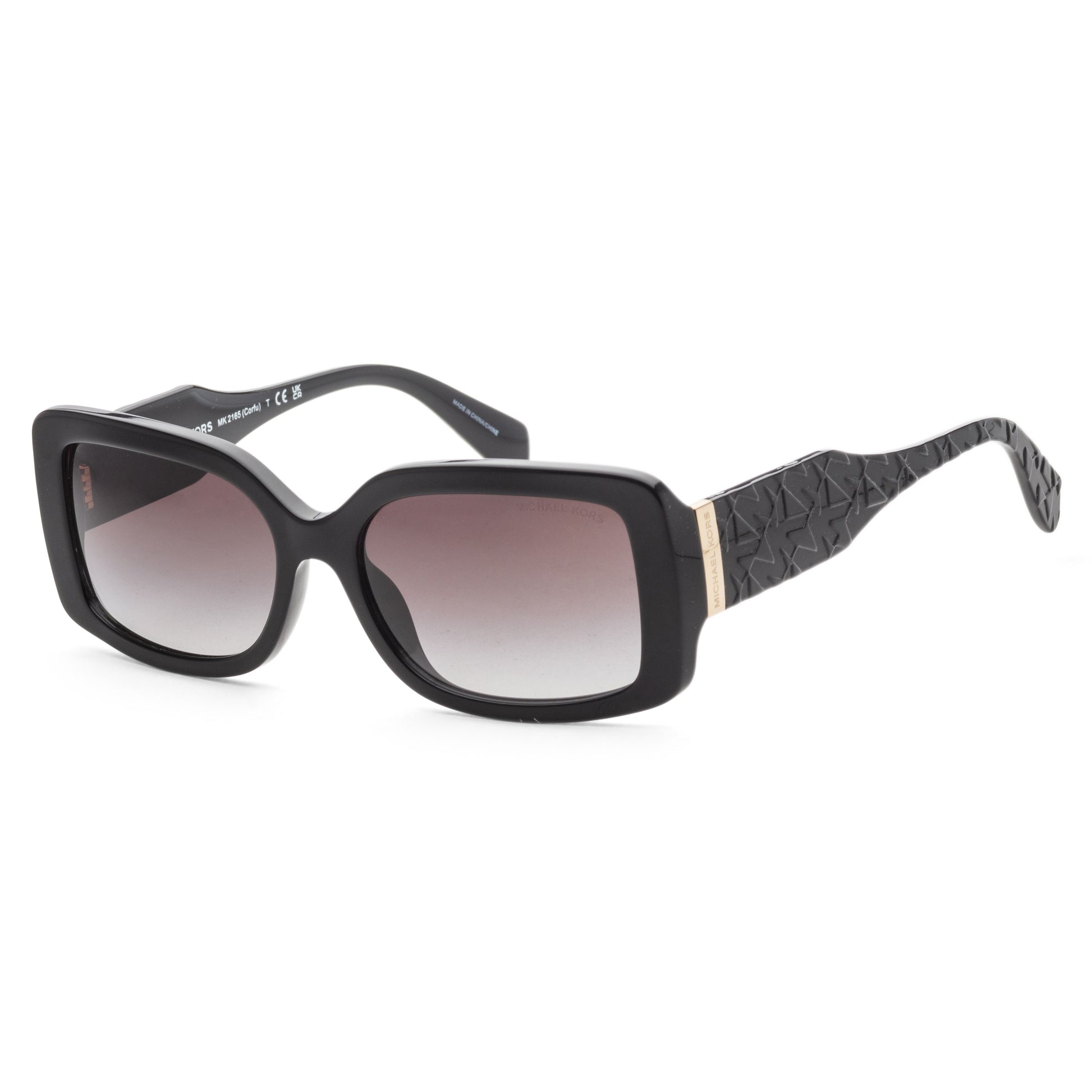 title:Michael Kors Women's Corfu 56mm Black Sunglasses MK2165-30058G-56;color:Black