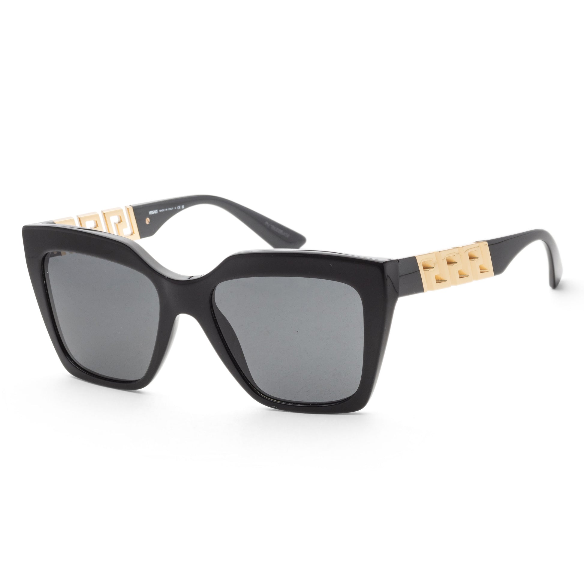 title:Versace Women's 56mm Black Sunglasses VE4418-GB1-87;color:Black frame, Dark Grey lens