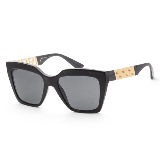 title:Versace Women's 56mm Black Sunglasses VE4418-GB1-87;color:Black frame, Dark Grey lens