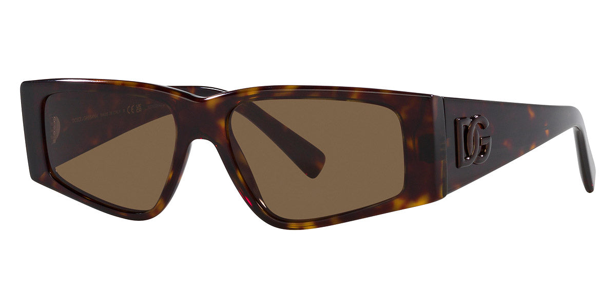 title:Dolce & Gabbana Men's 55mm Havana Sunglasses DG4453-502-73-55;color:Havana frame, Dark Brown lens