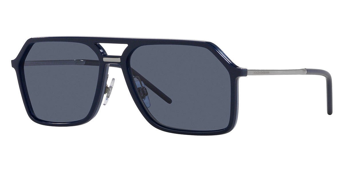 title:Dolce & Gabbana Men's 59mm Blue Sunglasses DG6196-32942V-59;color:Blue frame, Dark Blue Polar lens