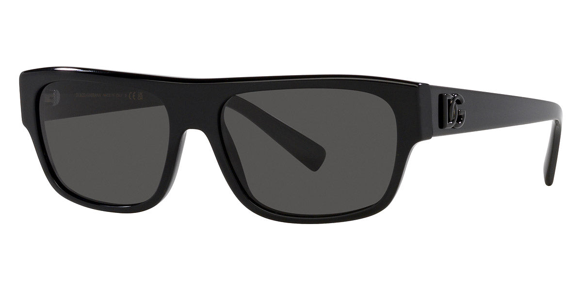 title:Dolce & Gabbana Men's 57mm Black Sunglasses DG4455-501-87-57;color:Black frame, Dark Grey lens