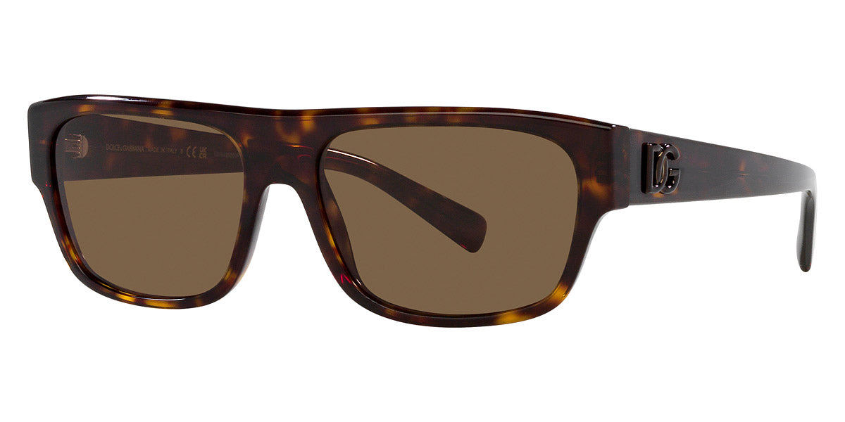 title:Dolce & Gabbana Men's 57mm Havana Sunglasses DG4455-502-73-57;color:Havana frame, Dark Brown lens