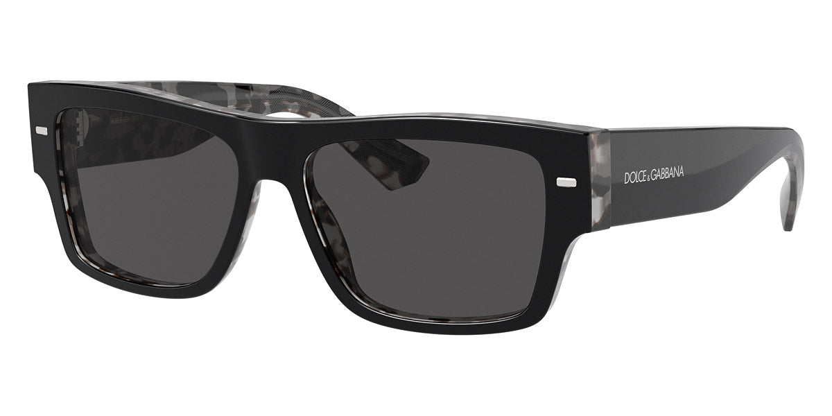 title:Dolce & Gabbana Men's 55mm Black on Grey Havana Sunglasses DG4451-340387-55;color:Black on Grey Havana