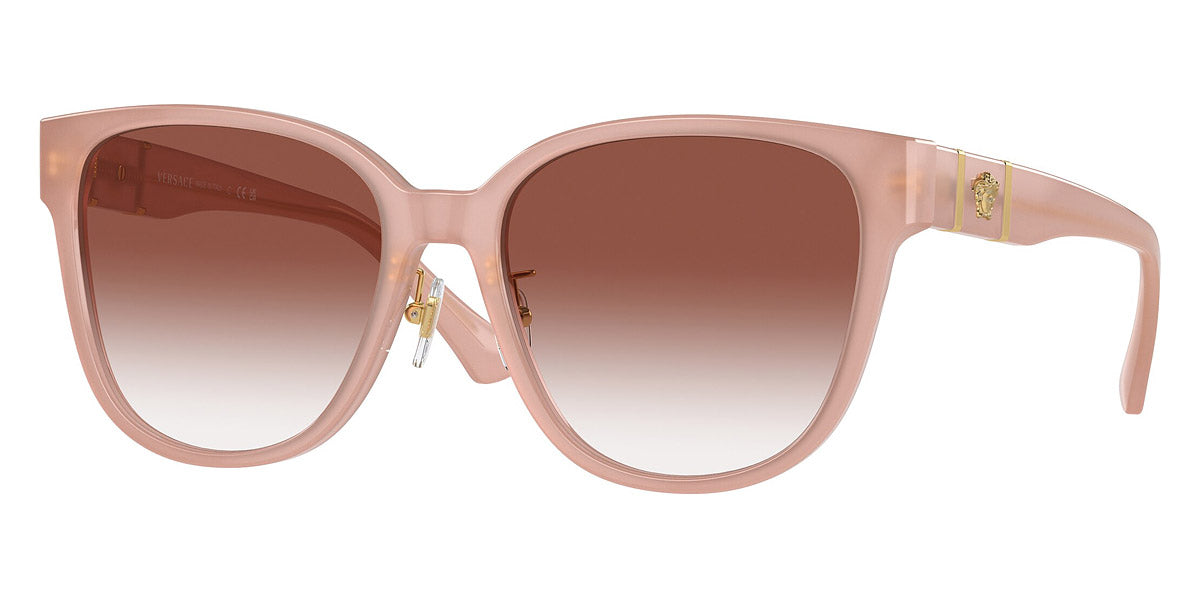 title:Versace Women's 57mm Opal Pink Sunglasses VE4460D-5394V0-57;color:Opal Pink frame, Clear Gradient Red lens