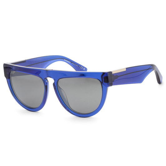 title:Burberry Women's 59mm Blue Sunglasses BE4416U-34926G-59;color:Blue frame, Grey Mirror Silver lens