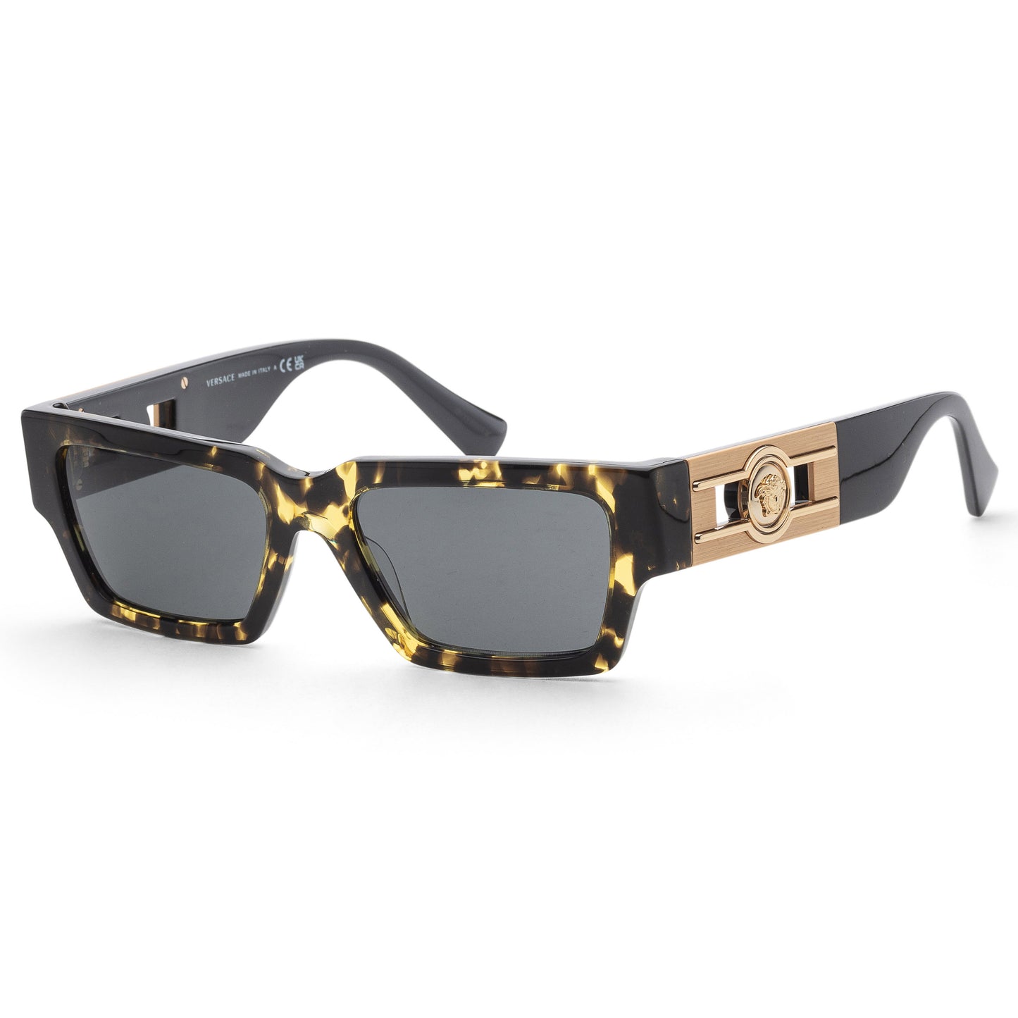 title:Versace Unisex 54mm Havana Sunglasses VE4459-542887-54;color:Havana frame, Dark Grey lens