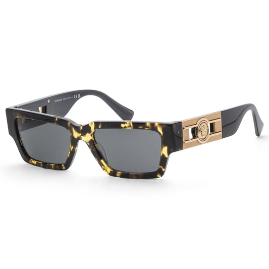 title:Versace Unisex 54mm Havana Sunglasses VE4459-542887-54;color:Havana frame, Dark Grey lens