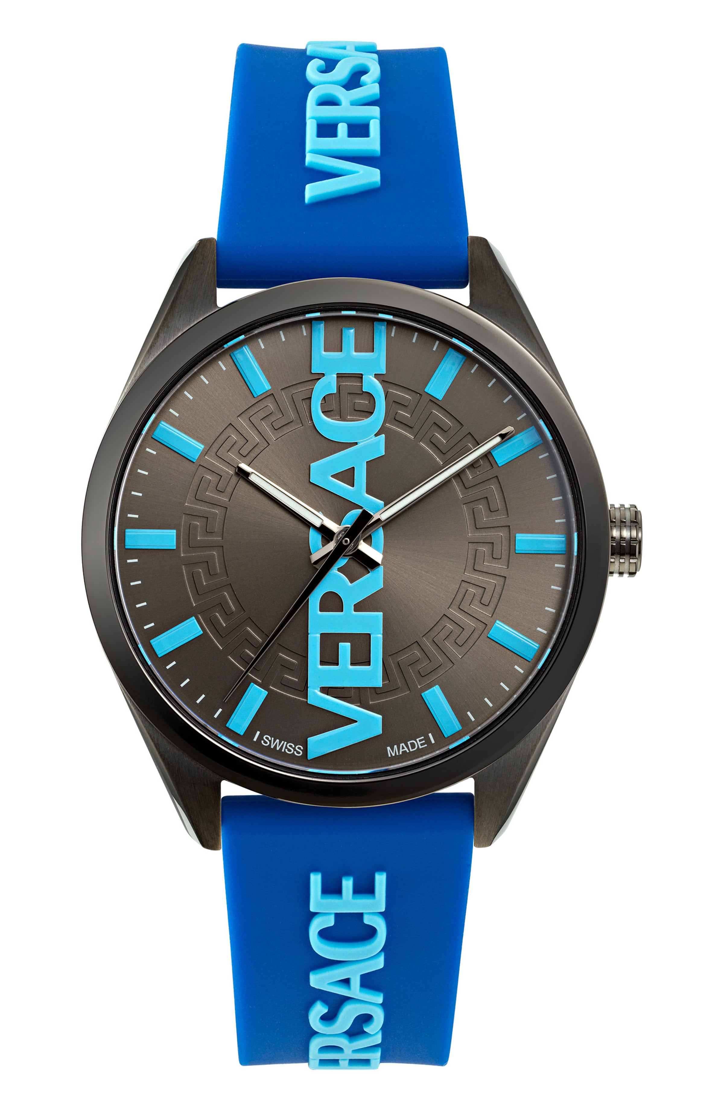 title:Versace Men's V-Vertical 42mm Quartz Watch VE3H00823;color:Blue