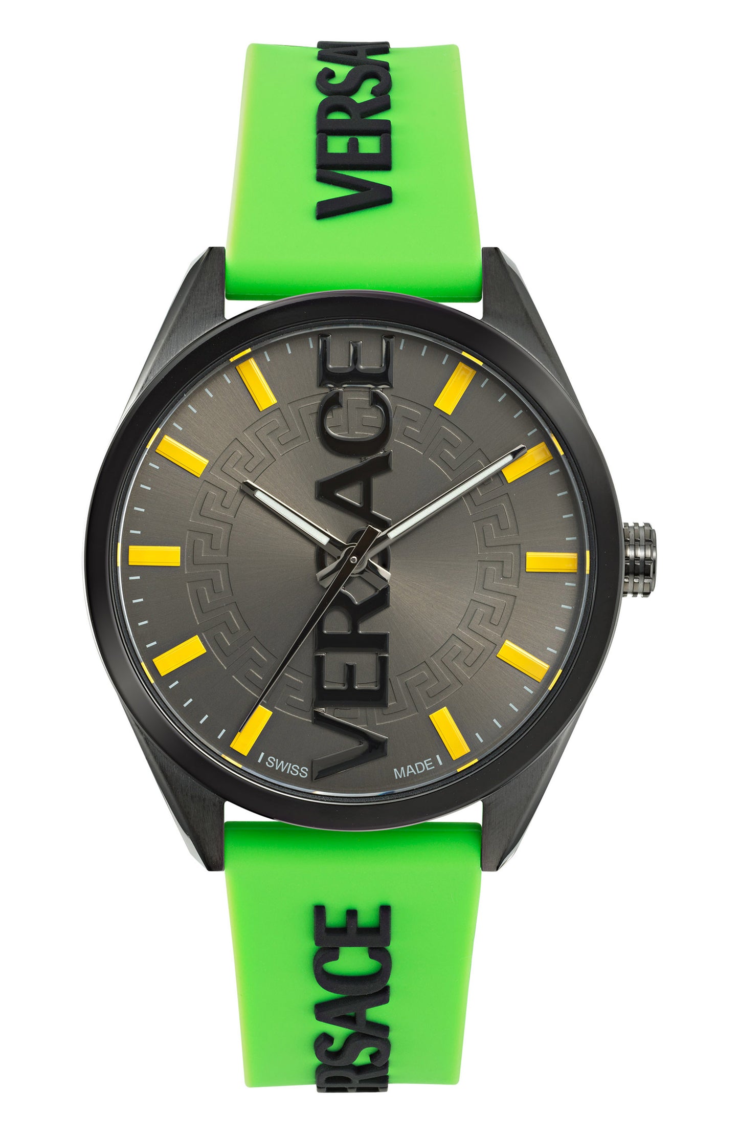 title:Versace Men's V-Vertical 42mm Quartz Watch VE3H00923;color:Green