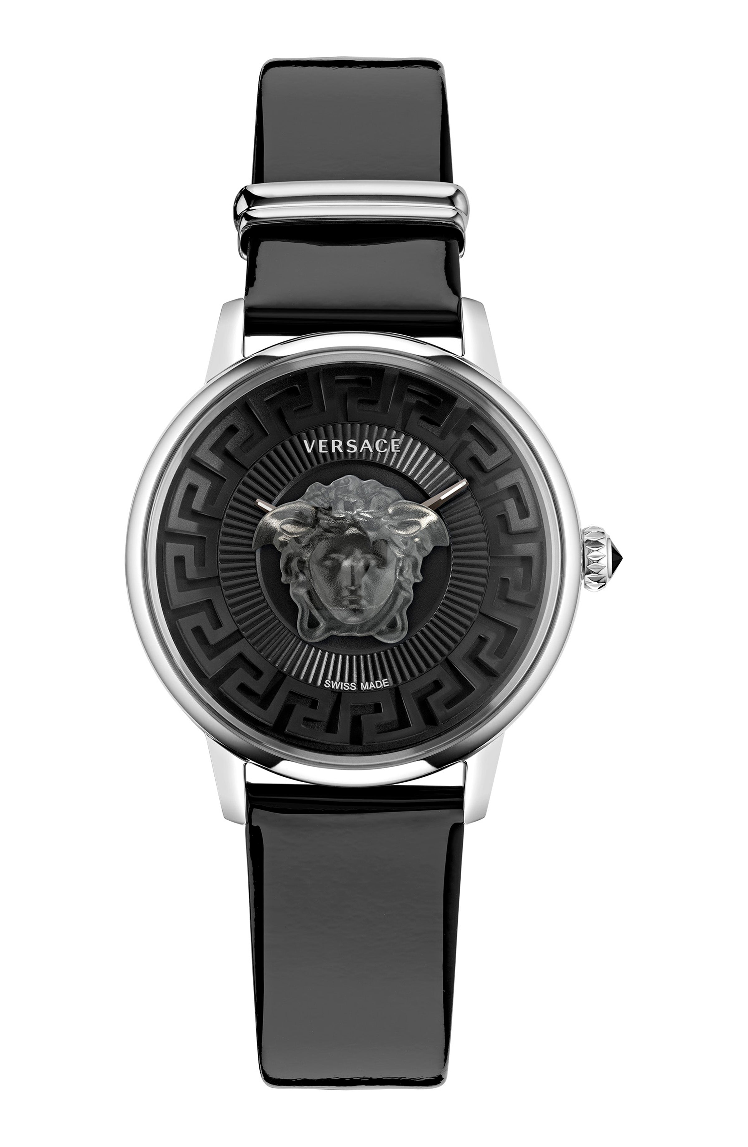 title:Versace Women's Medusa Alchemy 38mm Quartz Watch VE6F00123;color:Black