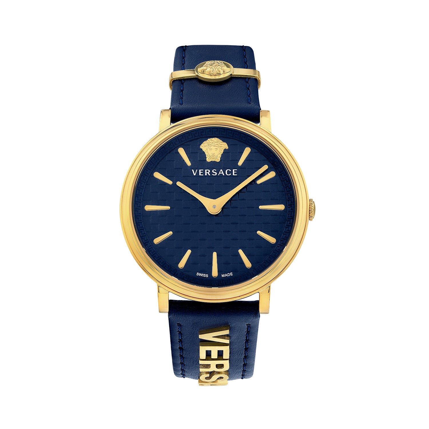 title:Versace Women's V-Circle 38mm Quartz Watch VE8104522;color:Blue