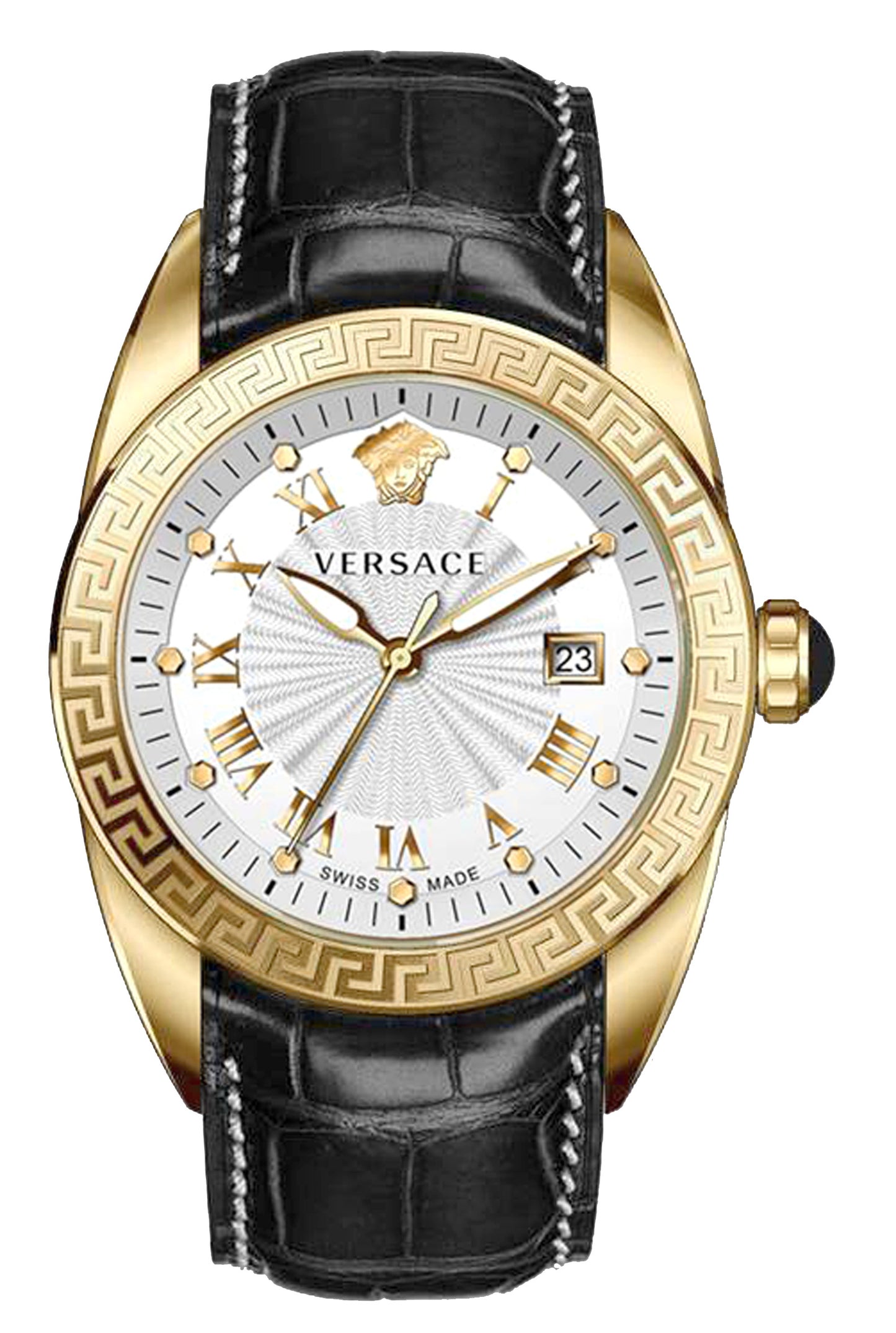 title:Versace Men's V-Sport II 42mm Quartz Watch VFE130015;color:Black