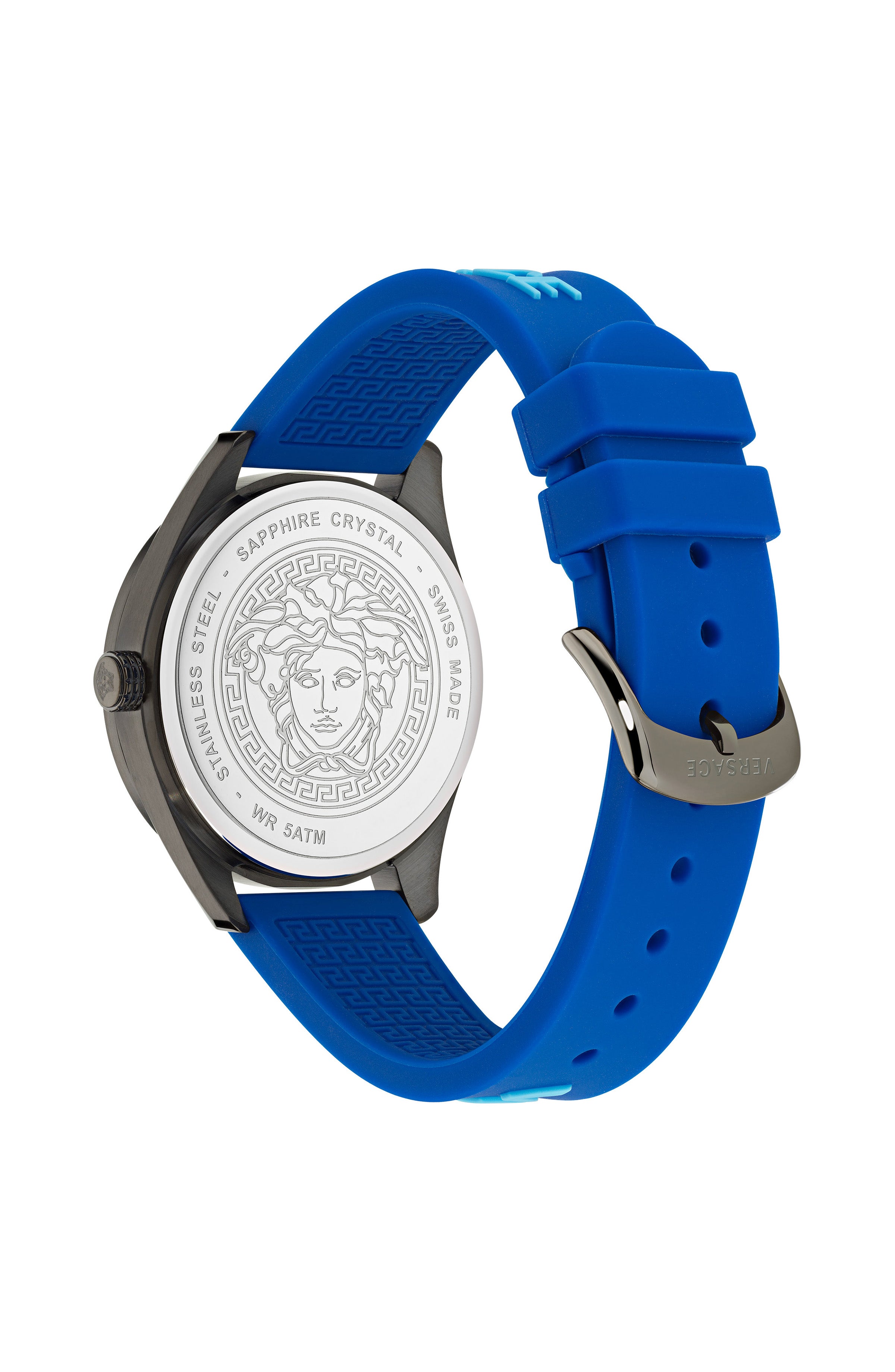 title:Versace Men's V-Vertical 42mm Quartz Watch VE3H00823;color:Blue