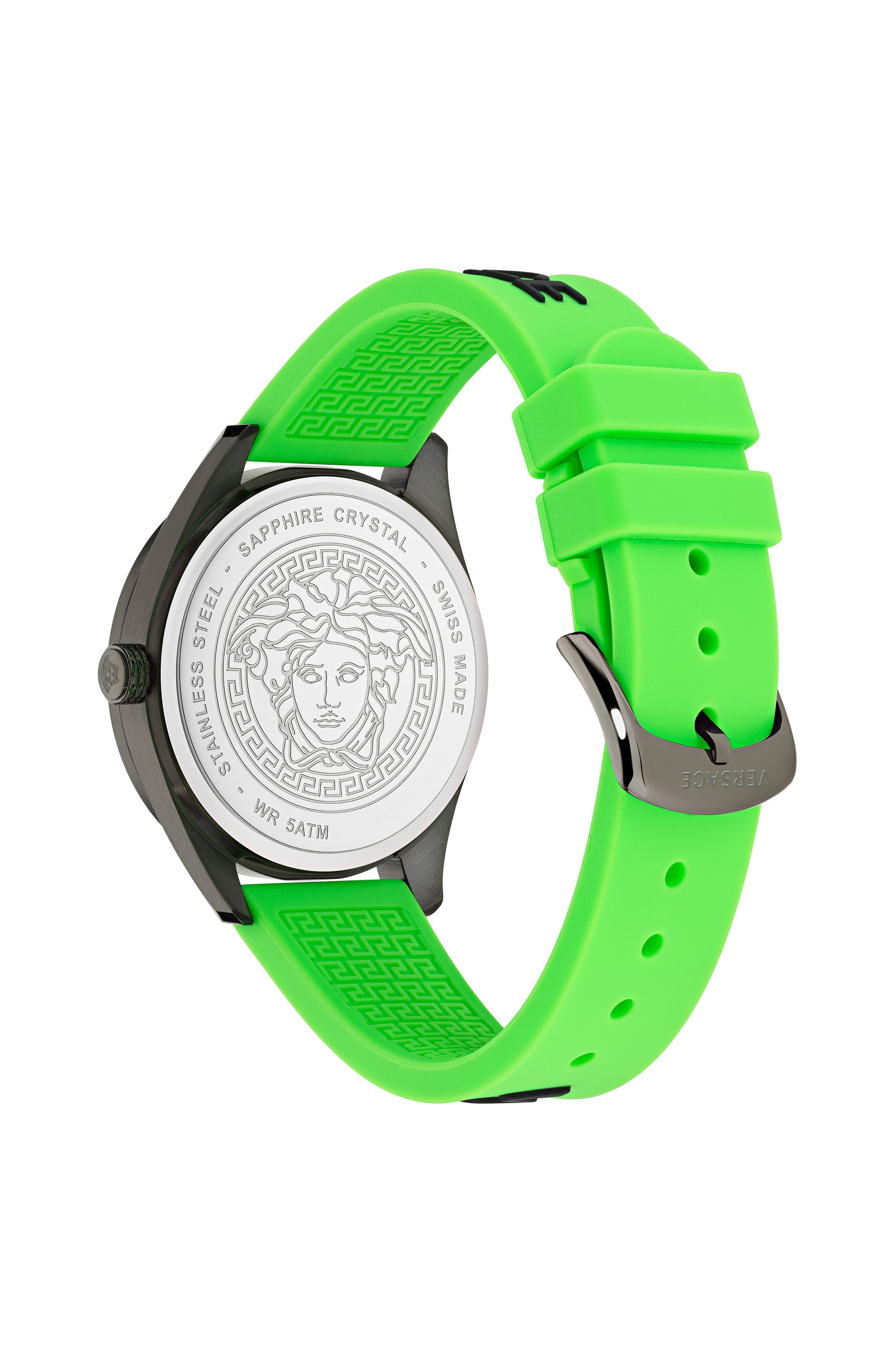 title:Versace Men's V-Vertical 42mm Quartz Watch VE3H00923;color:Green