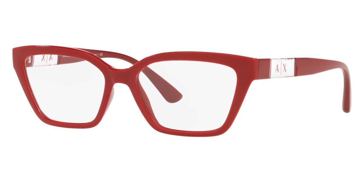 title:Armani Exchange Women's 54mm Shiny Red Opticals AX3092-8088-54;color:Shiny Red frame, Demo lens