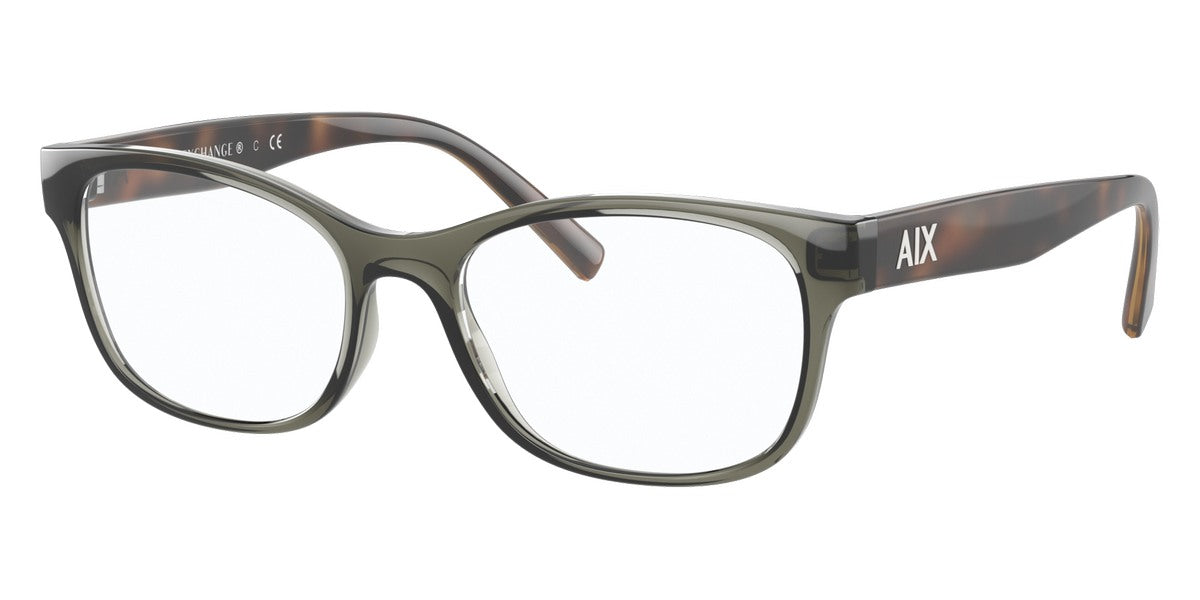 title:Armani Exchange Women's 53mm Grey Havana Opticals AX3076F-8271-53;color:Grey Havana frame, Demo lens