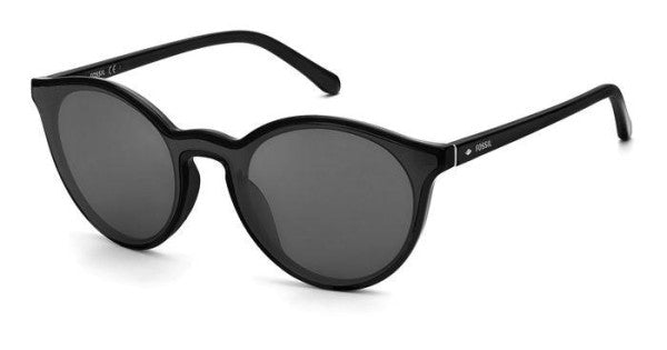 title:Fossil Women's 99mm Black Sunglasses FOS3108GS-0807-T4;color:Black frame, Grey lens