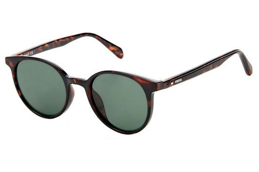 title:Fossil Women's 49mm Havana Sunglasses FOS3115GS-0086-QT;color:Havana frame, Green lens