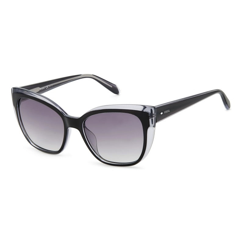 title:Fossil Women's 52mm Black Sunglasses FOS3131S-0807-9O;color:Black frame, Grey Gradient lens