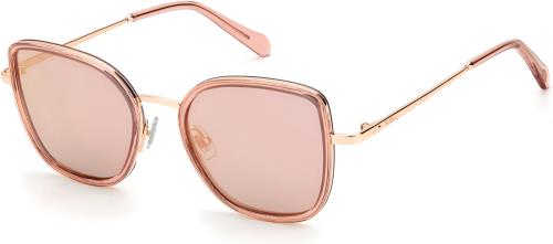 title:Fossil Women's 51mm Red Gold Sunglasses FOS2104GS-0AU2-0J;color:Red Gold frame, Pink lens