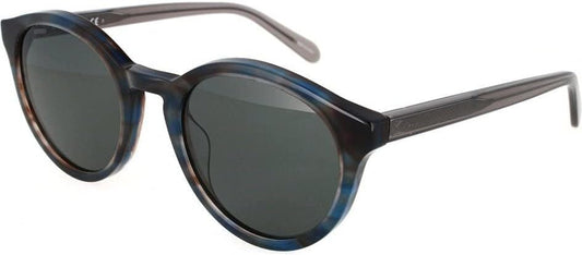 title:Fossil Men's 51mm Teal Havana Sunglasses FOS2123S-0CVT-QT;color:Teal Havana frame, Green lens