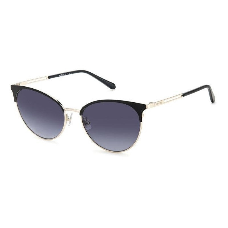 title:Fossil Women's 55mm Matte Black Sunglasses FOS3133GS-0003-9O;color:Matte Black frame, Dark Grey lens